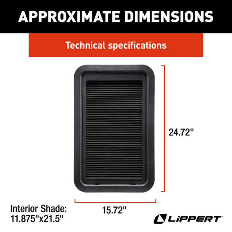 Lippert Thin Shade EcoCell Complete Window Shade Kit for RV Entry Doors image number 2