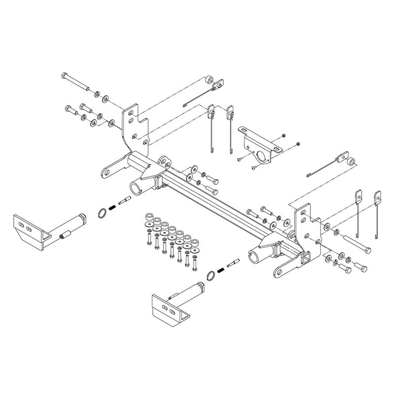 Roadmaster Crossbar-Style Baseplate Kit with Factory Steel Bumper/Winch - 2024 Jeep Wrangler image number 1