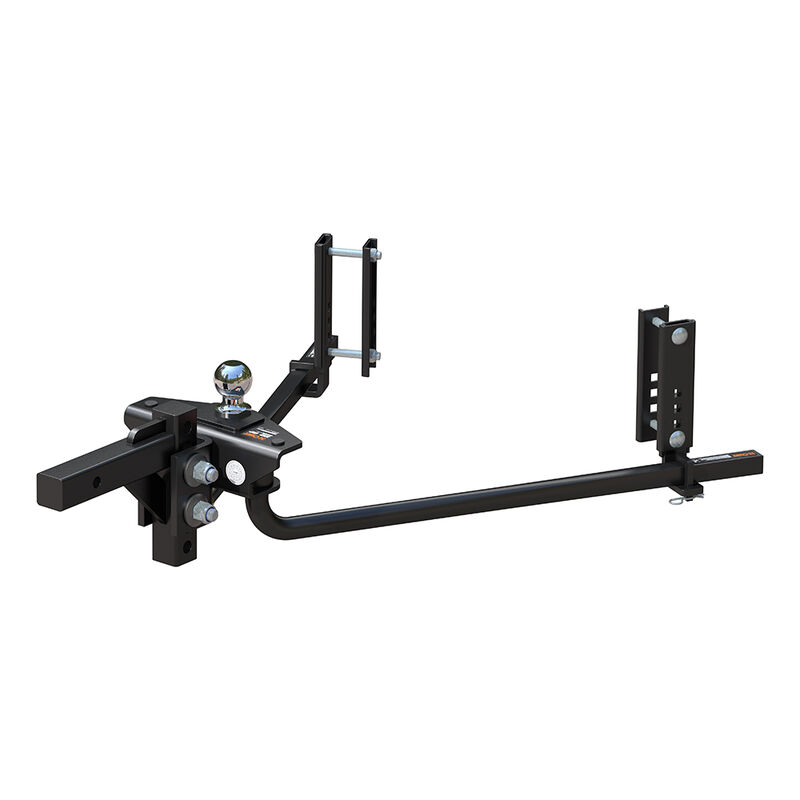 Curt TruTrack 2P Round Bar Weight Distribution Hitch, 10K image number 1