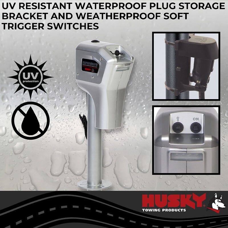 Husky Towing 82022 Super Brute Power Tongue Jack, 5000 lbs. image number 2