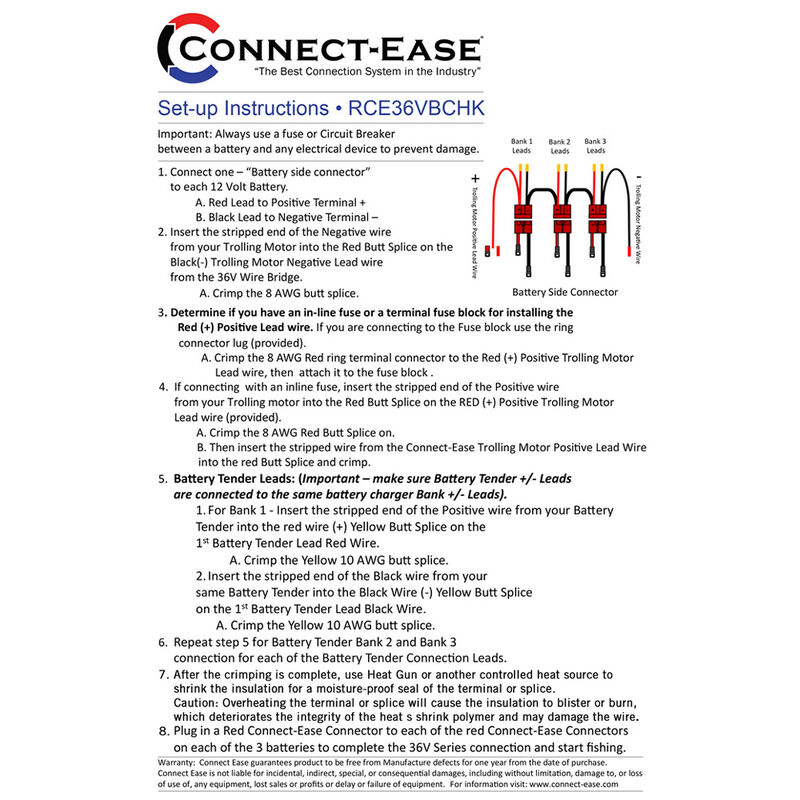 Connect Ease 36-Volt Trolling Motor Connection Kit with On-Board Charging, Lithium Compatible image number 4