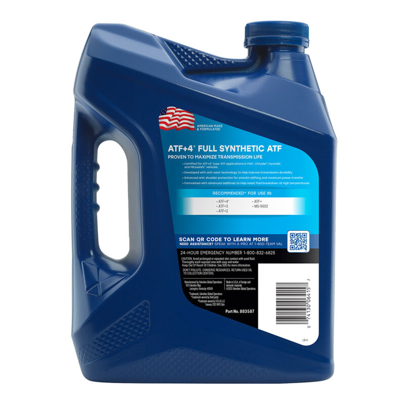 Valvoline ATF +4 Full-Synthetic Automatic Transmission Fluid, Gallon image number 2