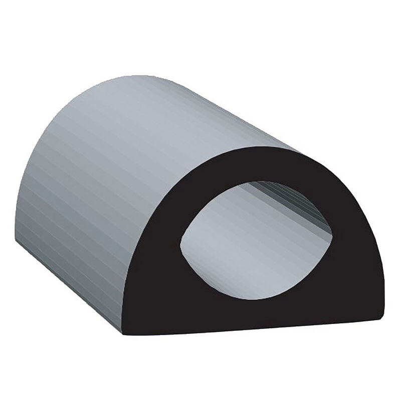 Clean Seal Door Window Channel Seal, D-Type, Black image number 1