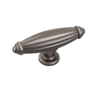 JR Products Designer Cabinet Knob, Oval, Brushed Nickel