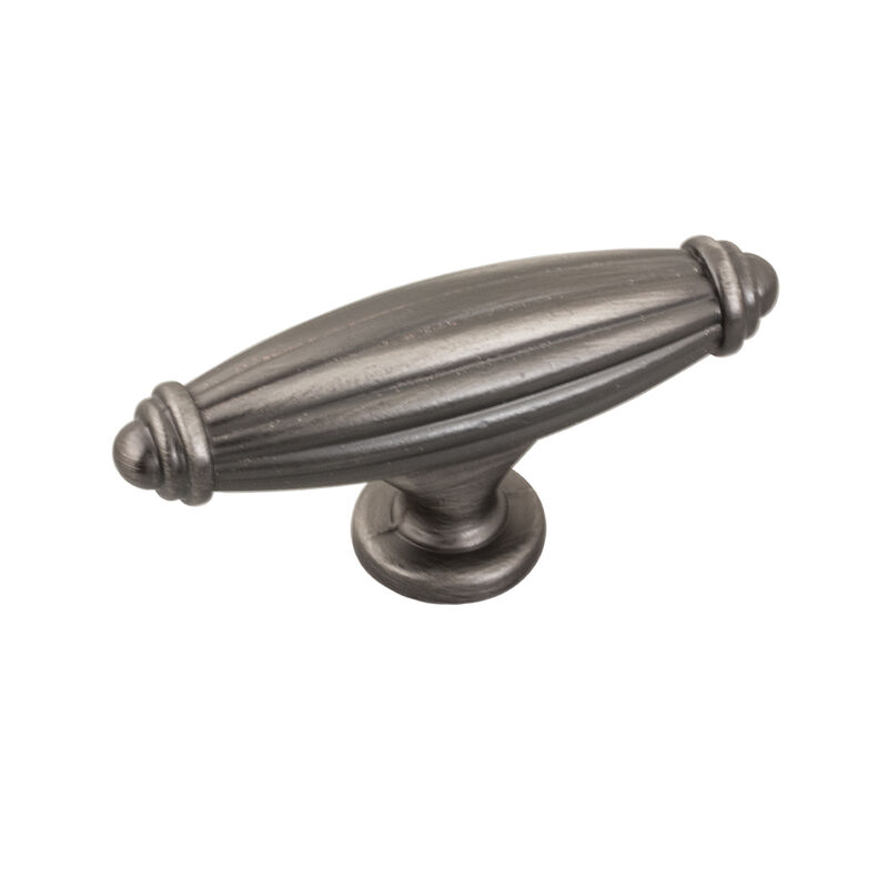 JR Products Designer Cabinet Knob, Oval, Brushed Nickel image number 1