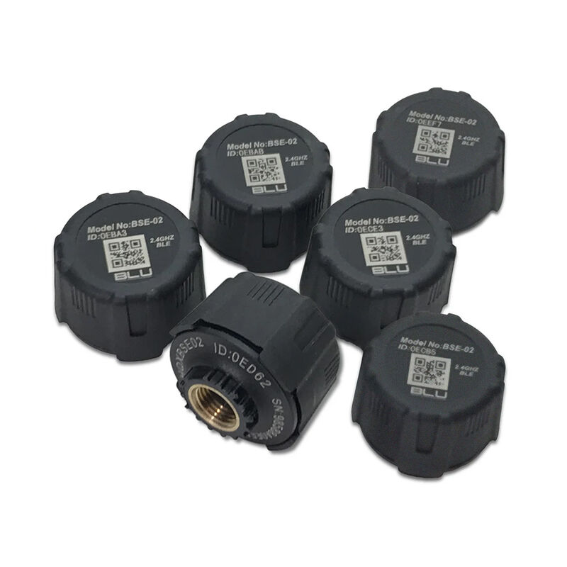 BLU Tire Pressure & Temperature Monitoring System, External 1-100psi, Set of 6 image number 1
