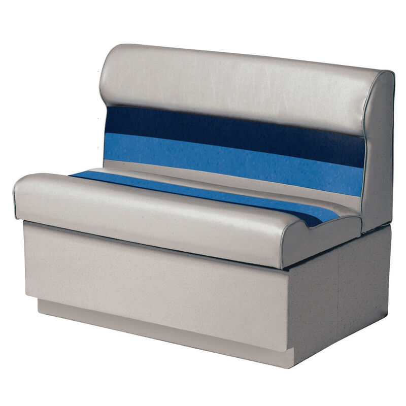 Toonmate Deluxe Pontoon 36" Wide Lounge Seat with Toe Kick Base, Gray image number 1