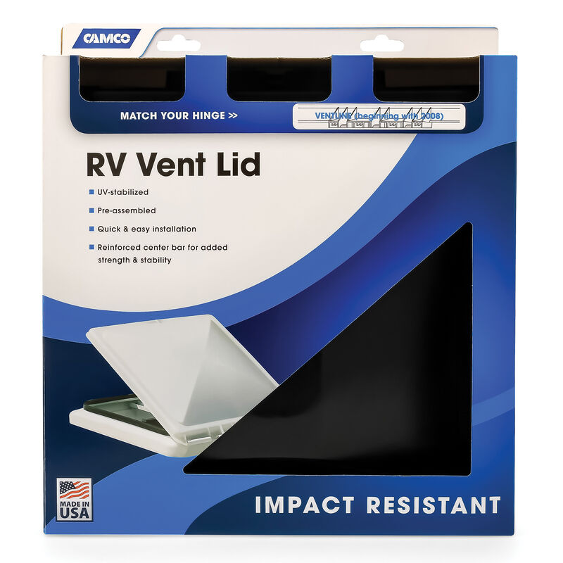 Polypropylene Vent Lid - Ventline '08 up, Black Bilingual image number 4