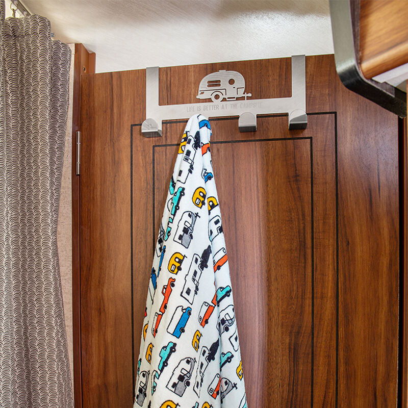 Camco Life is Better at the Campsite Over-the-Door Towel Hanger image number 3