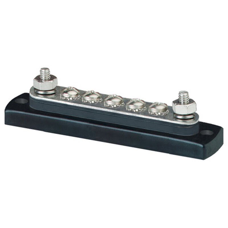 Blue Sea MiniBus 100-Amp Common Busbar, (5) #8-32 Terminal Screws image number 1