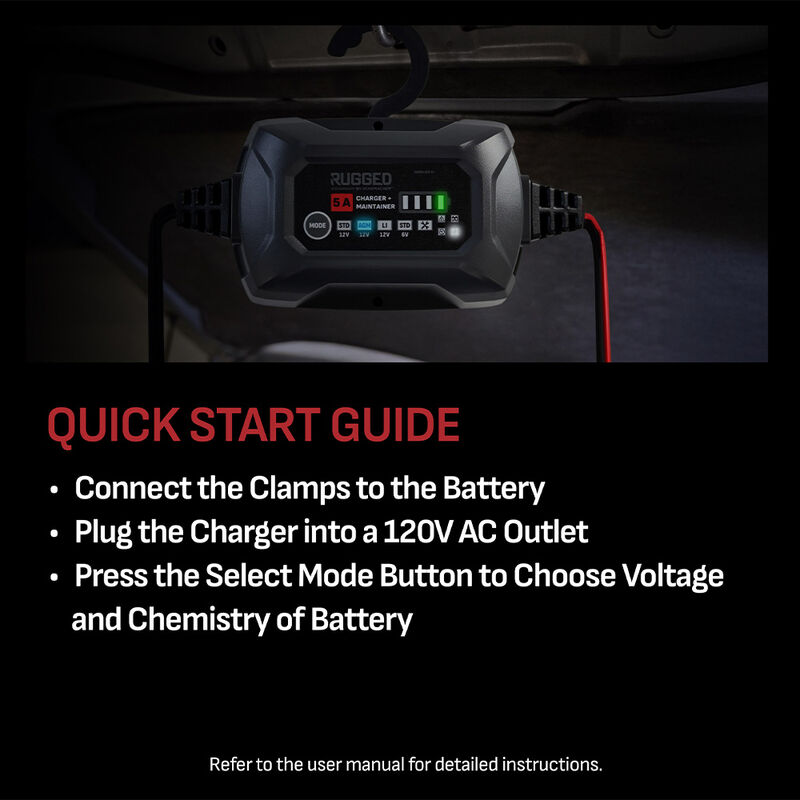 Schumacher SC1682 5A 12V Battery Charger and Maintainer image number 3