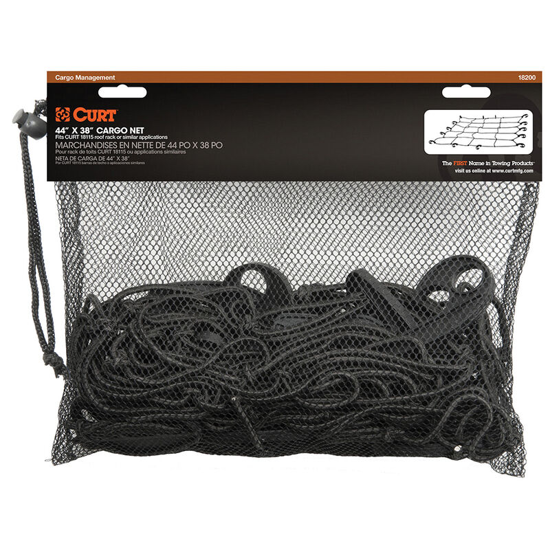CURT 44" x 38" Elastic Cargo Net for Roof Basket image number 2