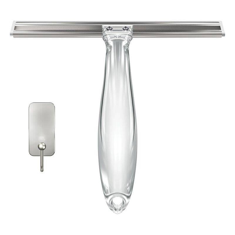 Command Bath Squeegee & Hook, Satin Nickel image number 2