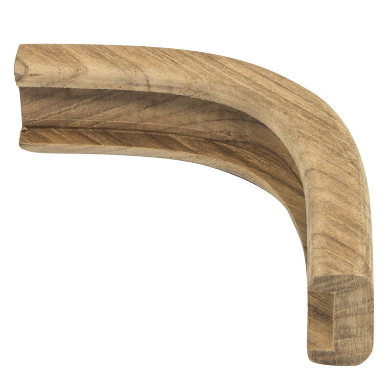 Whitecap Teak 3/4" Track Outside Corner Bulkhead Molding image number 4