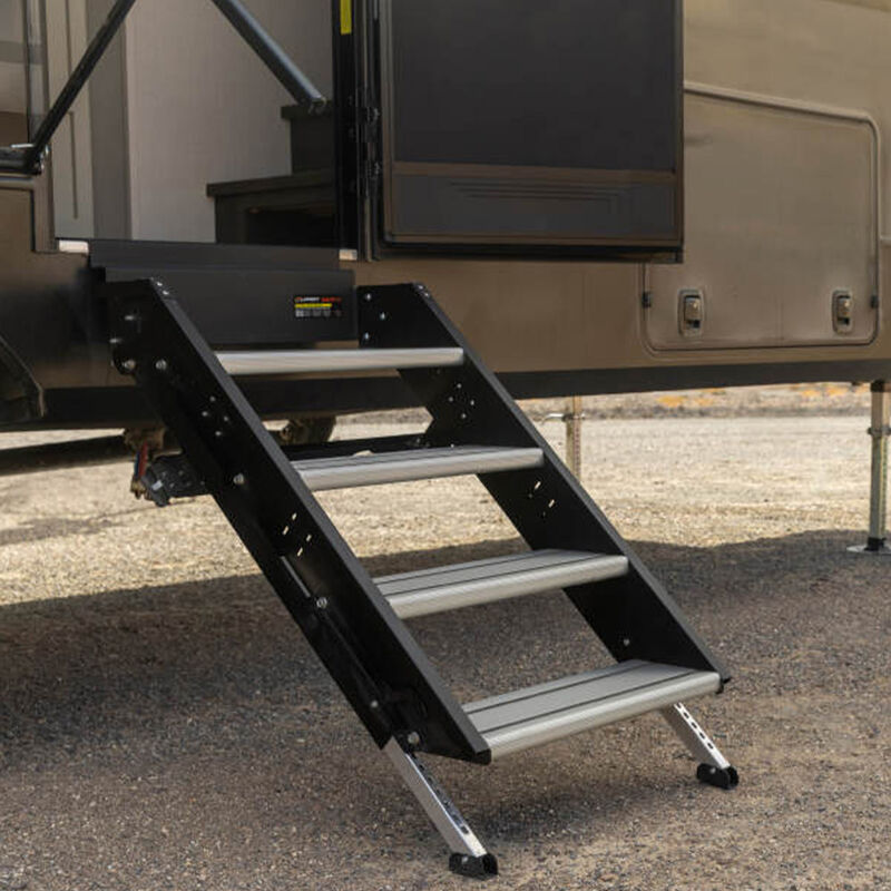 Lippert SolidStep 4.0 Premium RV Steps for 30" Doorway, Quad Step with Lift Assist image number 3
