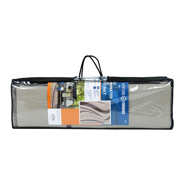 Venture Forward LED Illuminated RV Patio Mat w/ Carry Bag, Wave image number 11
