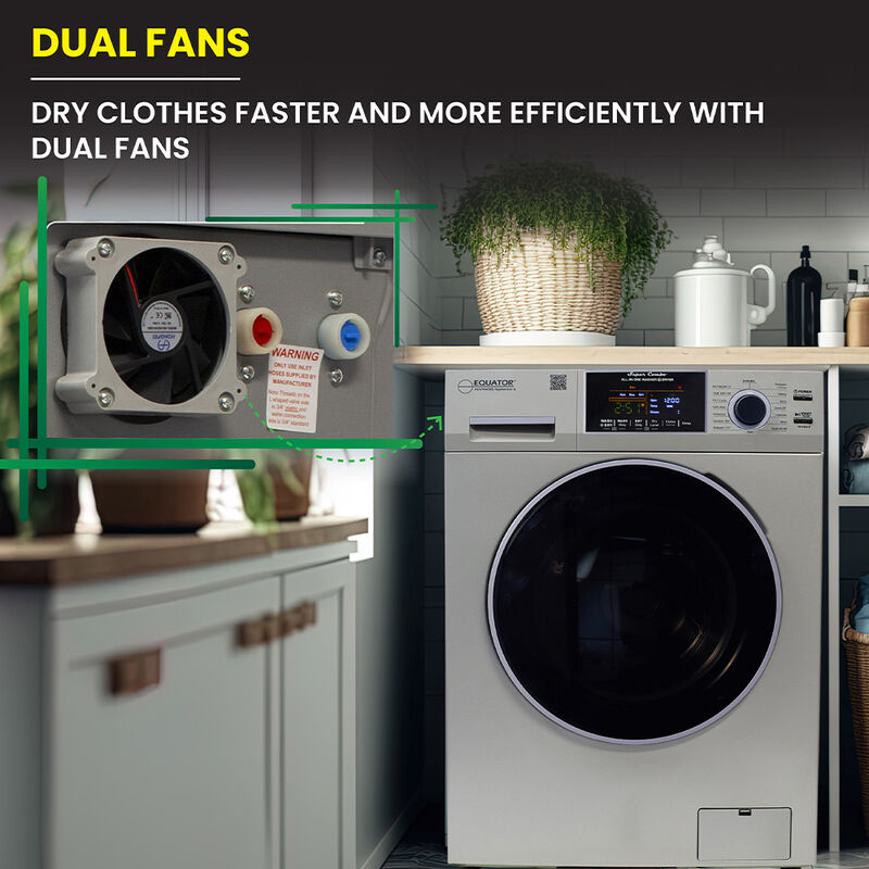 Equator Combo Washer Dryer, Vented-Dry, Silver image number 14