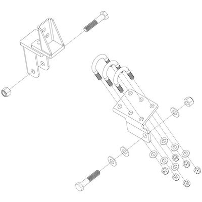 Roadmaster ECB8 Exact Center Mounting Bracket&mdash;Ford E350