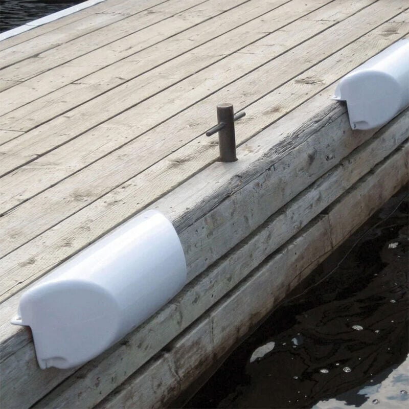 Dockmate DockSide Straight Bumper, 15-1/2"L x 6-5/8"H, White, Each image number 3