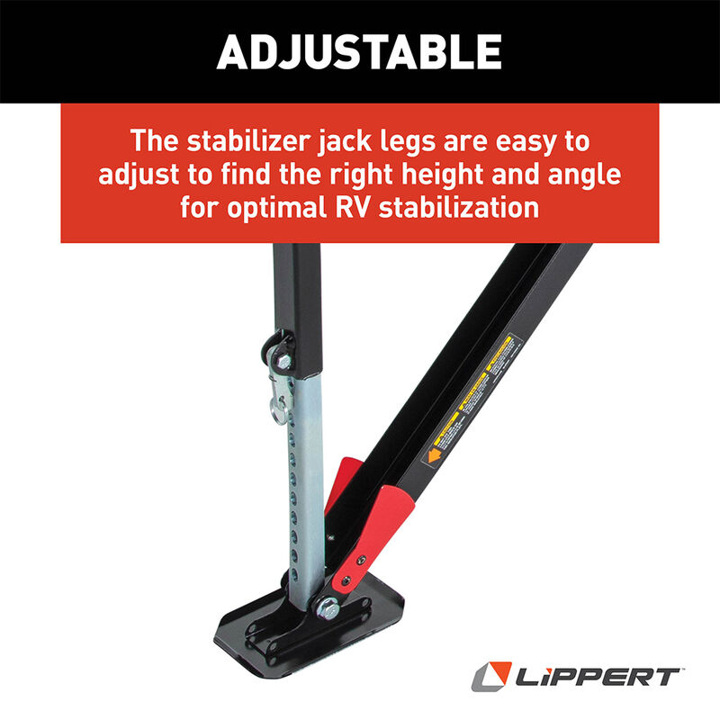 Lippert Quick Drop RV Stabilizer Double Leg Kit image number 7