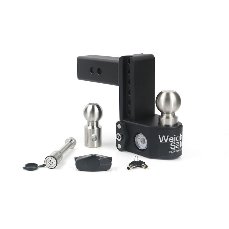 Weigh Safe Steel Drop Hitch w/Keyed Alike Key Lock and Hitch Pin image number 1