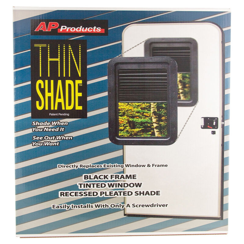 AP Products Thin Shade Window Shade, Black image number 1