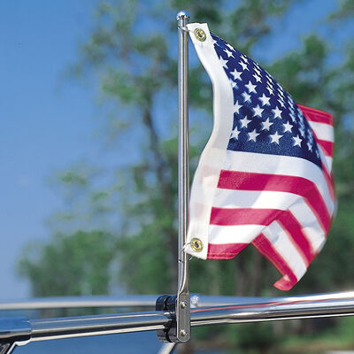 Taylor Made 15" Stainless Steel Flag Pole with Rail Mount (Flag sold separately)