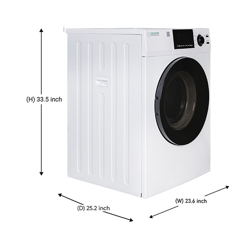 Equator ED 880 4 cu. ft. 220V Electric Stackable Vented Sensor Dryer, White image number 2