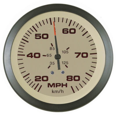 Sierra Sahara 3" Speedometer, 80 MPH