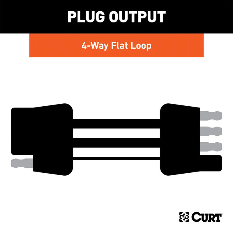 CURT 58993 Custom Towed-Vehicle RV Wiring Harness, Select Cadillac Escalade image number 6