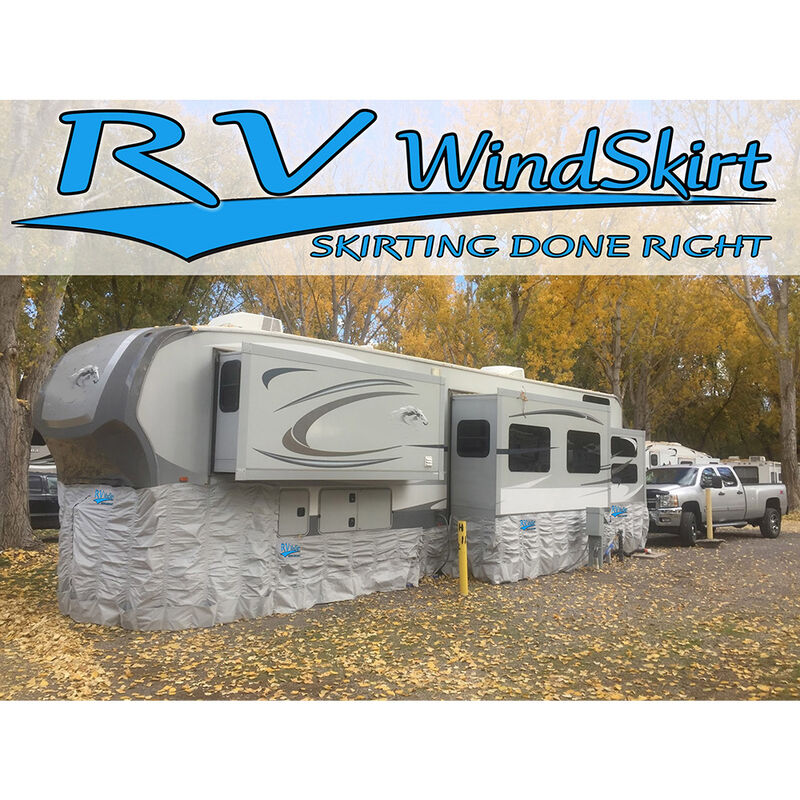 RV Windskirt 48in X 60in  Silver Door & Stair Skirt image number 2