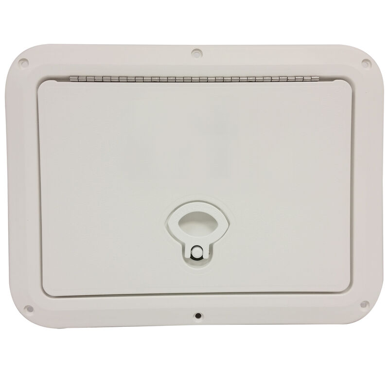 DPI Marine DPF Polar Brite White Flush Series Hatch Door, 9" x 12" O.D. frame image number 1