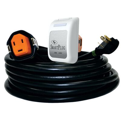 30 Amp 30' Cordset and Non-Metallic Inlet, Black/White