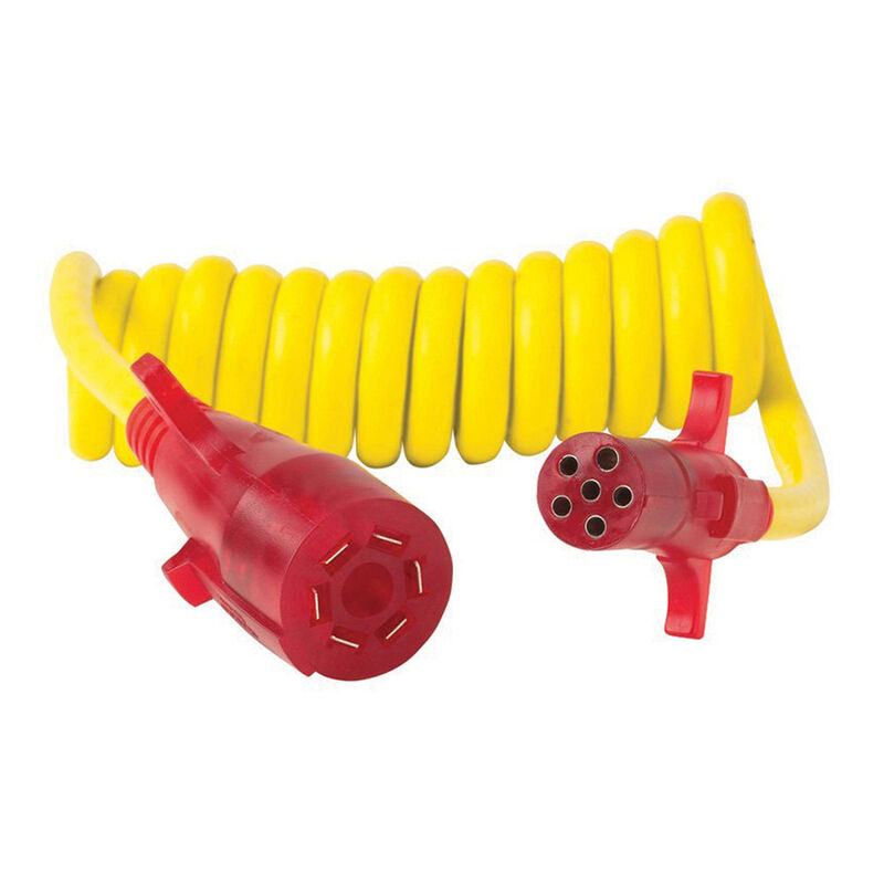 Husky Towing Nite-Glow&trade; 7-Way Blade to 6-Way Round Glex-Coil LED Connector image number 1