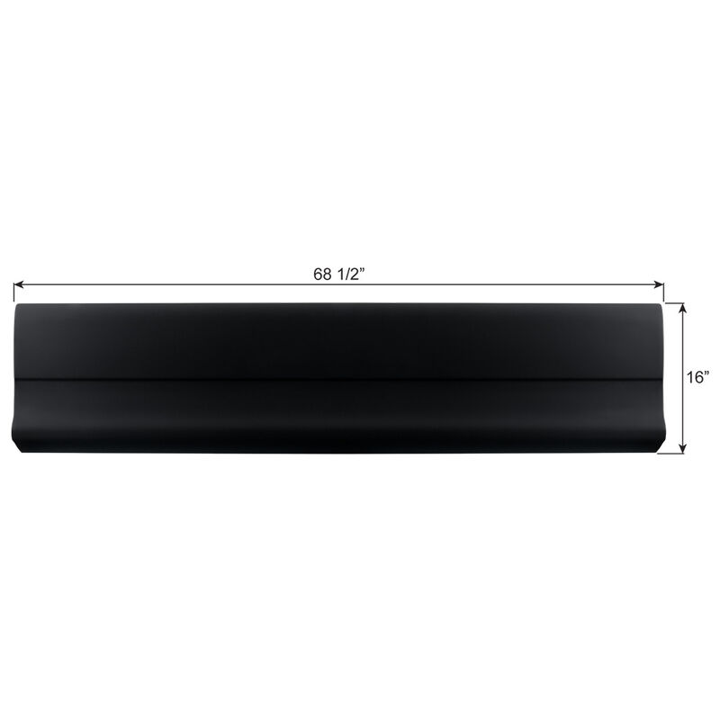ICON Winnebago Rialta 130645 Outer Valance Panel LH, Black image number 2