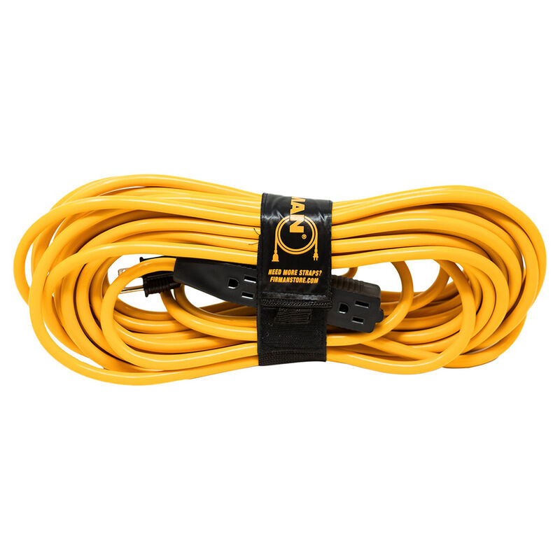 Medium Duty 5-15P to (3) 5-15R Generator Utility Power Cord With Storage Strap, 50 ft. image number 1