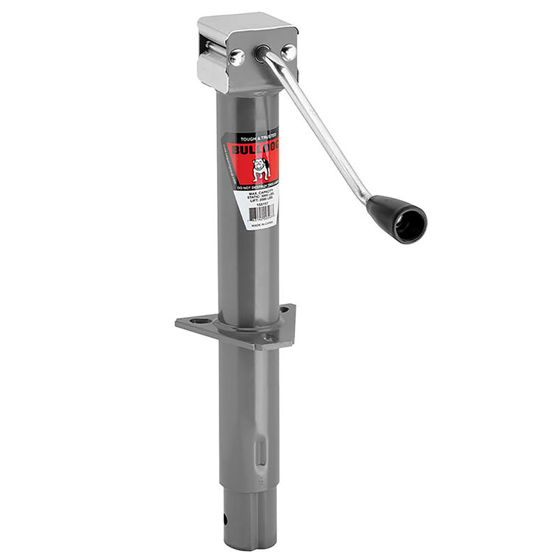 Bulldog Trailer Tongue Jack, A-Frame Round Sidewind Jack; 2000 Pound image number 1