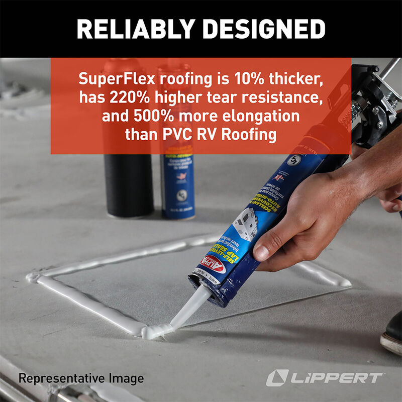 Lippert SuperFlex RV Roof Installation Kit, White image number 6