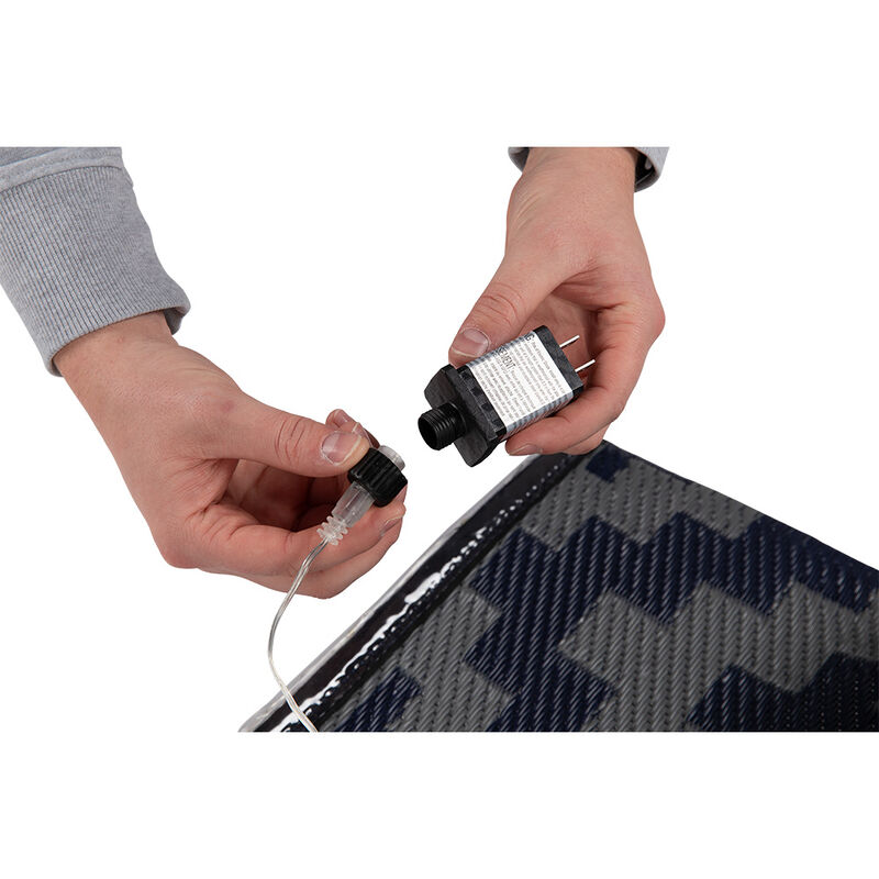 Lippert LED Illuminated RV Patio Mat w/ Carry Bag, Diamond Pattern image number 7