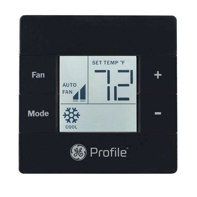 GE RV AC Single Zone Wall Thermostat - Black image number 1