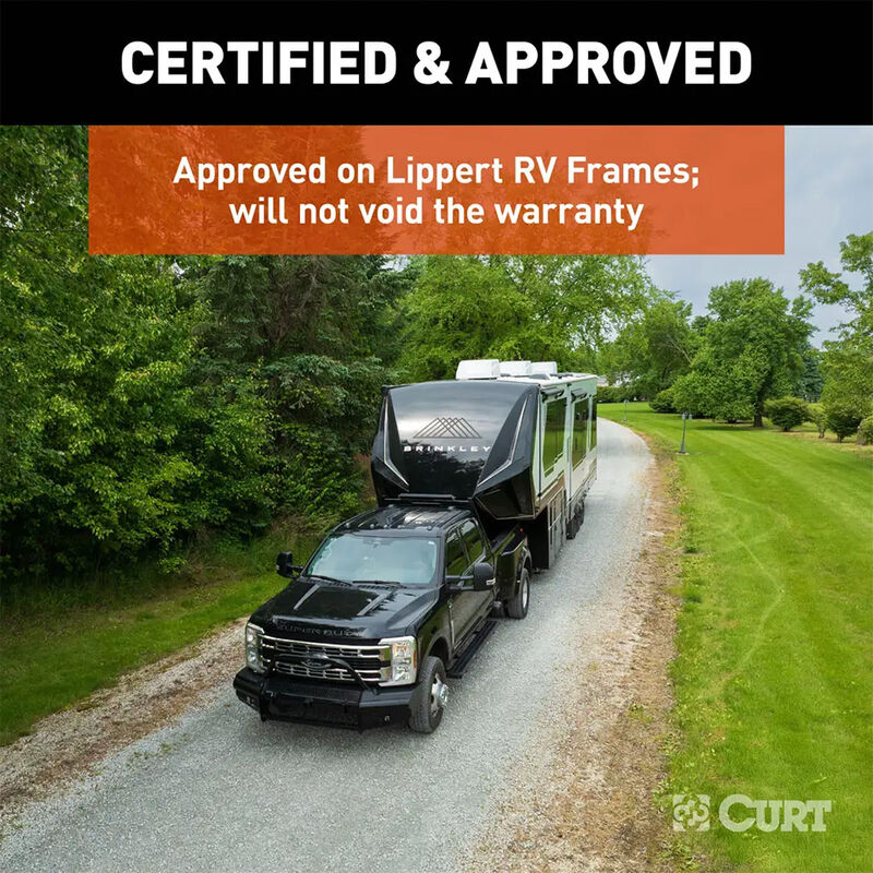 CURT Helux Coil-Spring Gooseneck Pin Box, 2,700 lbs. Pin Weight, 20,000 lbs. Capacity image number 2