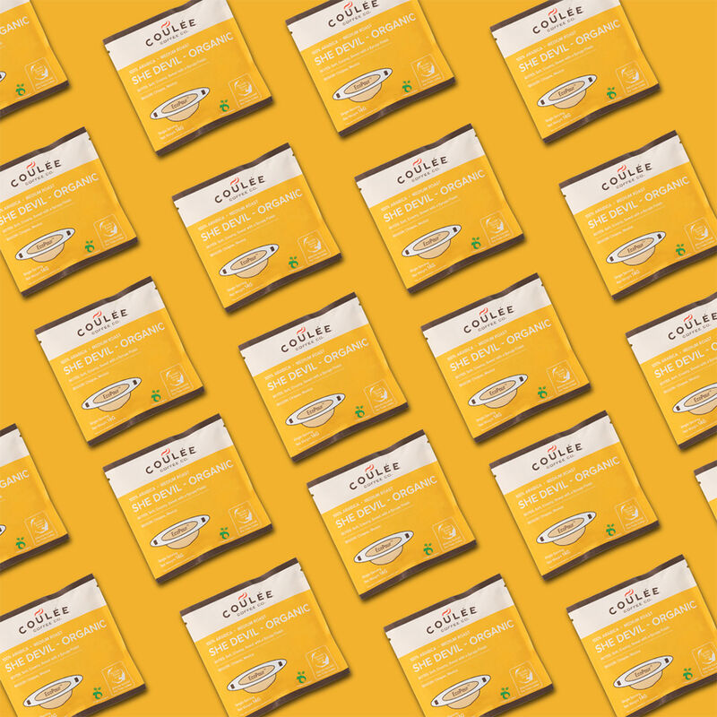 Coulee She-Devil Organic Coffee, 10 Pre-Filled EcoPour Filters image number 10