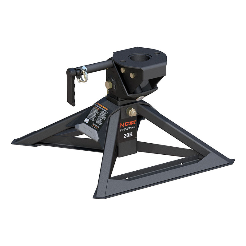 Curt 16602 Crosswing Lightweight 5th Wheel Hitch for Gooseneck Hitch, 20K image number 1