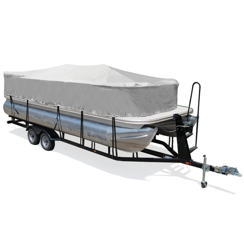 Trailerite Hot Shot Cover for Trailerite Pontoon Playpen Boat Cover, Gray (27'1" - 28'0" Cl X 102" B) image number 1