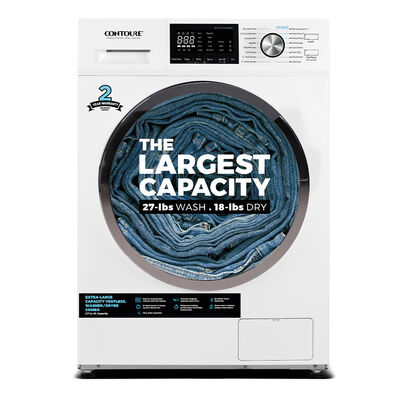 CONTOURE 2.7 cu. ft. Washer / Dryer Combo with Steam, Ventless, White &ndash; Camping World Exclusive!