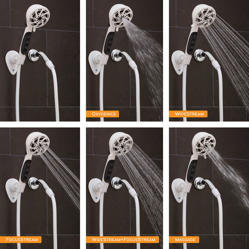 Oxygenics Fury RV Handheld Shower Head Kit, White image number 4