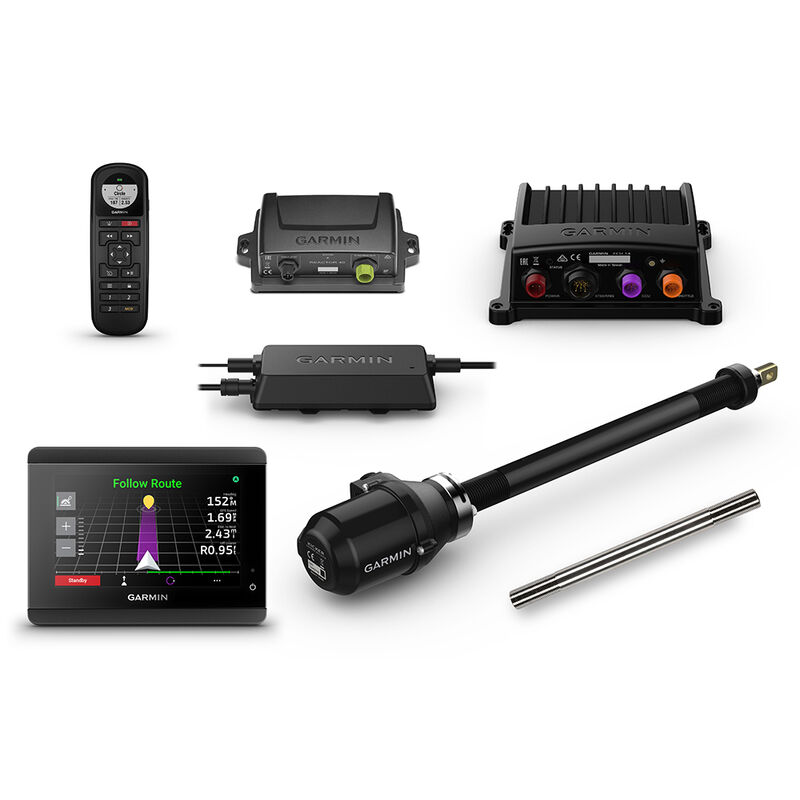 Garmin Reactor 40 Kicker Autopilot w/ GHC 50 Stainless Steel Tilt Tube image number 1