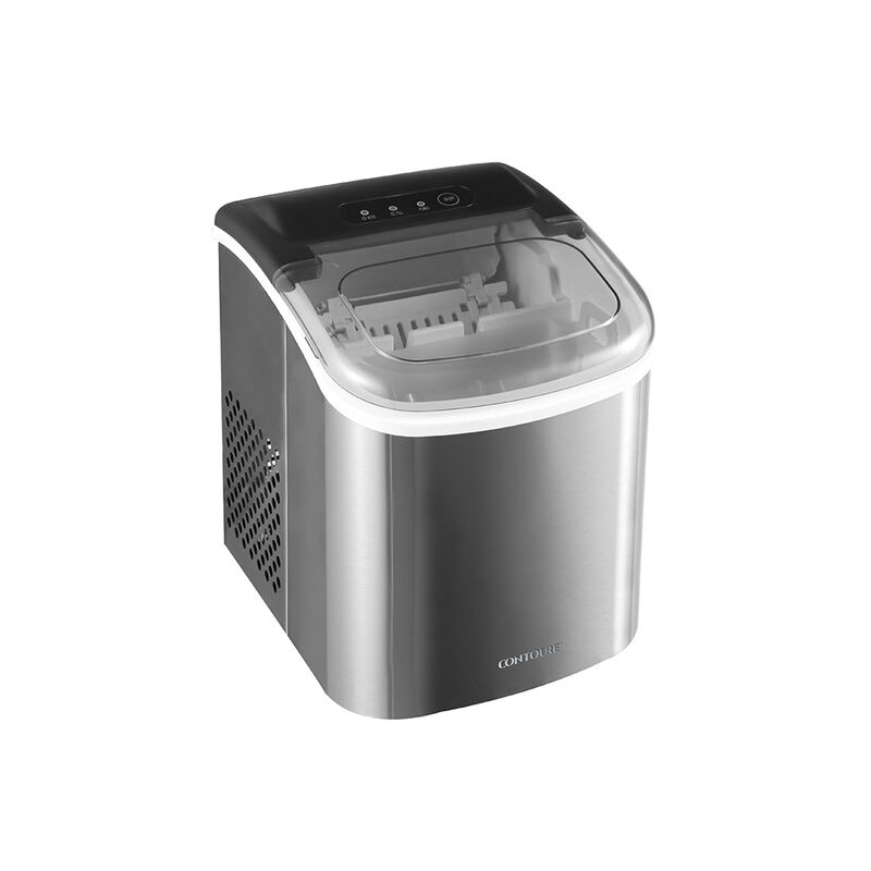 CONTOURE Ultra-Compact Portable Ice Maker, Stainless Steel image number 1
