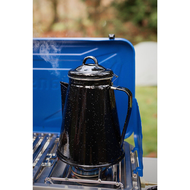 Stansport Enamel Percolator Coffee Pot and 4-Mug Set image number 11