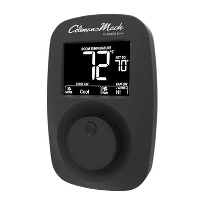 Coleman-Mach 12V Wall Thermostat &ndash; Heat/Cool/Aux, Black